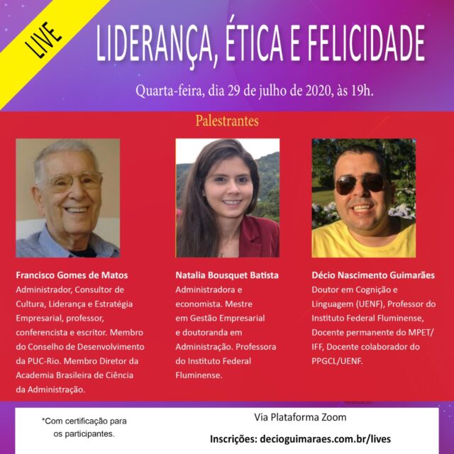 Live Liderança, Ética e Felicidade