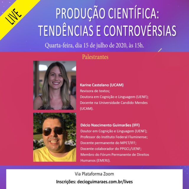 Live Produção Científica: Tendências e controvérsias