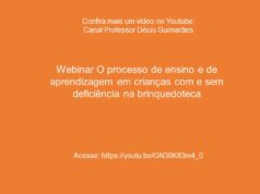 Webinar O processo de ensino e de aprendizagem em crianças com e sem deficiência na brinquedoteca